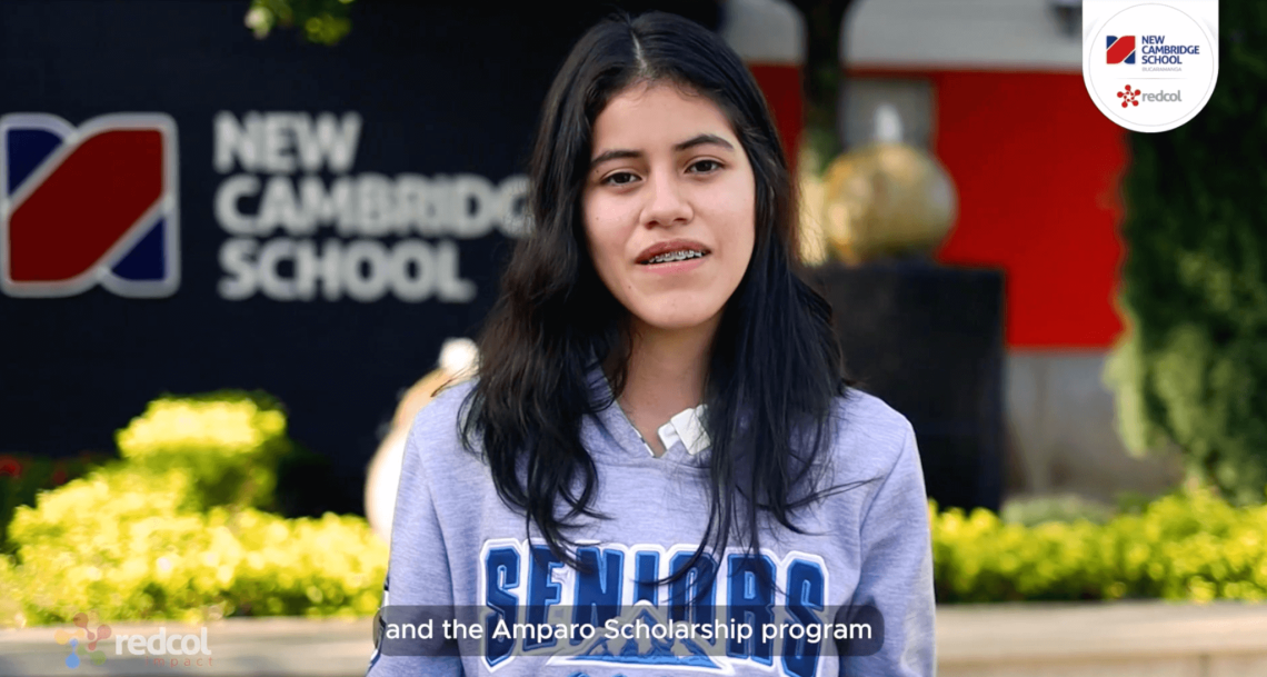 Meet Karina, student from New Cambridge School in Colombia, who benefitted from the Redcol Amparo Programme